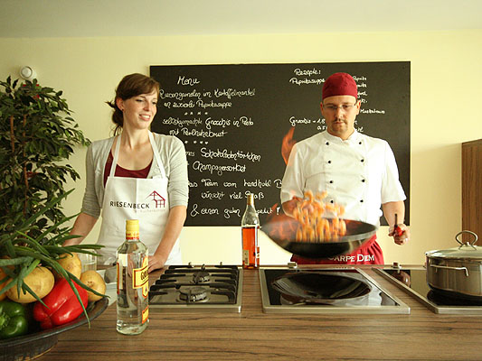 Kochevents, Kochshow Showkoch, K&uuml;chenparty, Kochparty, Landhotel Beverland, Hotel, M&uuml;nster, telgte, Osnabr&uuml;ck, Warendorf, Ostbevern