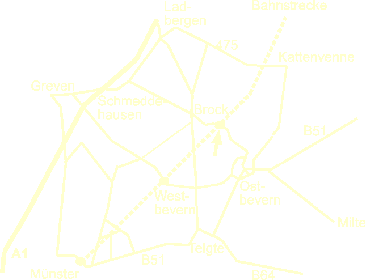 Anfahrtsskizze Landhotel Beverland, urlaub m&uuml;nsterland, m&uuml;nsterland tourismus, m&uuml;nsterland ausflugsziele, m&uuml;nster marketing, gastronomie m&uuml;nster, m&uuml;nster reise, kneipen m&uuml;nster, M&uuml;nsterland, Ostbevern, Telgte, Warendorf, M&uuml;nster, Greven, Osnabr&uuml;ck, Ladbergen, Flughafen M&uuml;nster Osnabr&uuml;ck, FMO, Bahnhof Ostbevern, Beverland, Landhotel Beverland