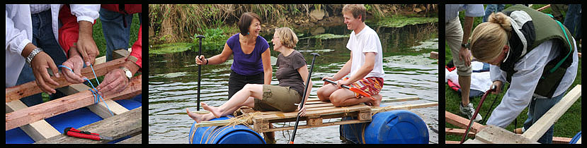 Flossbau, Flo&szlig;bau, outdoor teamtraining, kommunikationstraining, kommunikationstrainings, kommunikation seminare, teamtraining, teamtrainings, teamarbeit, teamgeist, teamtraining, teambildung, teamf&auml;higkeit, team seminar,