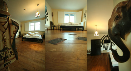 Out of Africa Zimmer im Lanhotel Beverland bei M&uuml;nster, Osnabr&uuml;ck, Telgte, Warendorf, Greven, Ostbevern